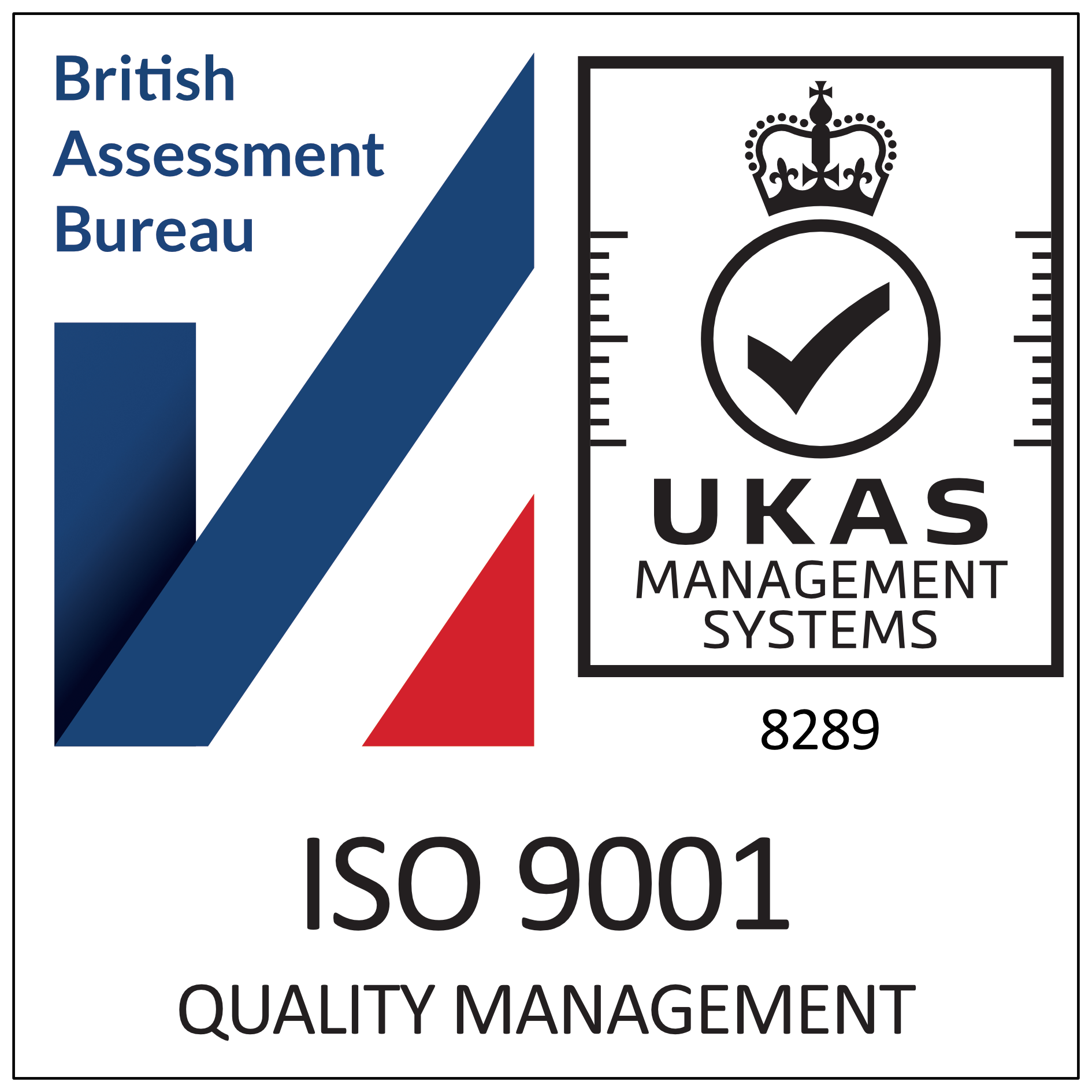 ISO 9001 accreditation logo